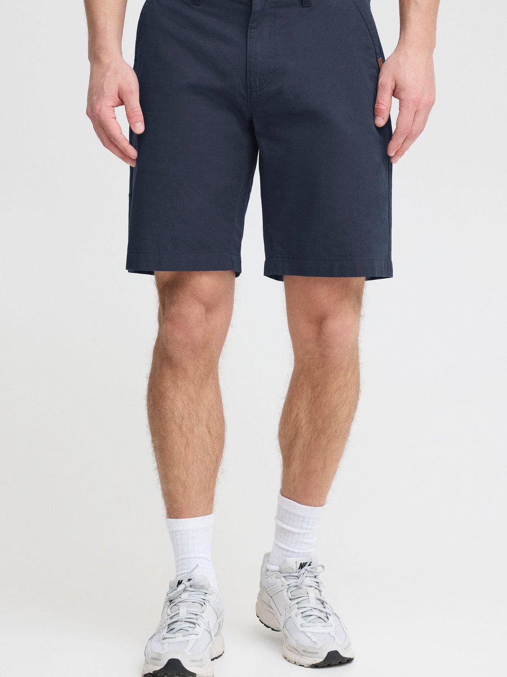 Thumbnail - Solid Chinoshorts Herren Baumwolle blau, XXXL
