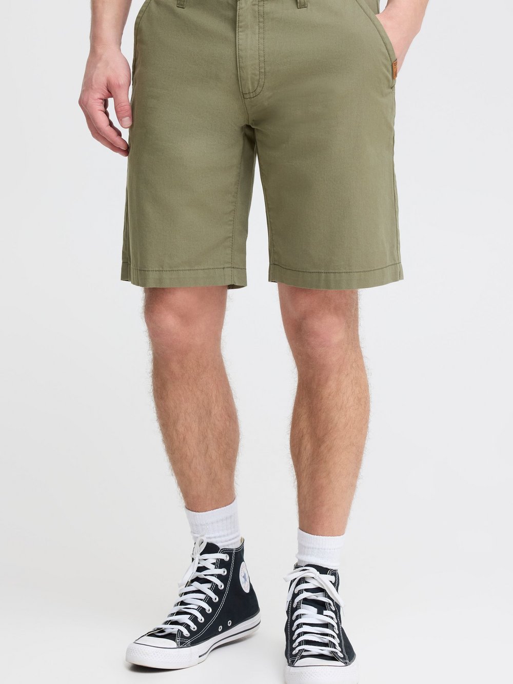 Solid Chinoshorts Herren Baumwolle grün, XXL