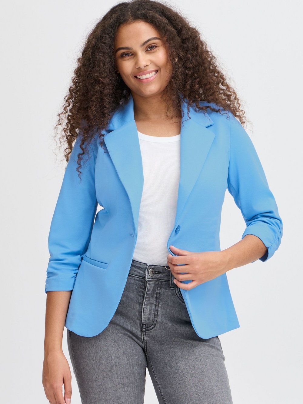 fransa Kurzblazer Damen blau, XXXL