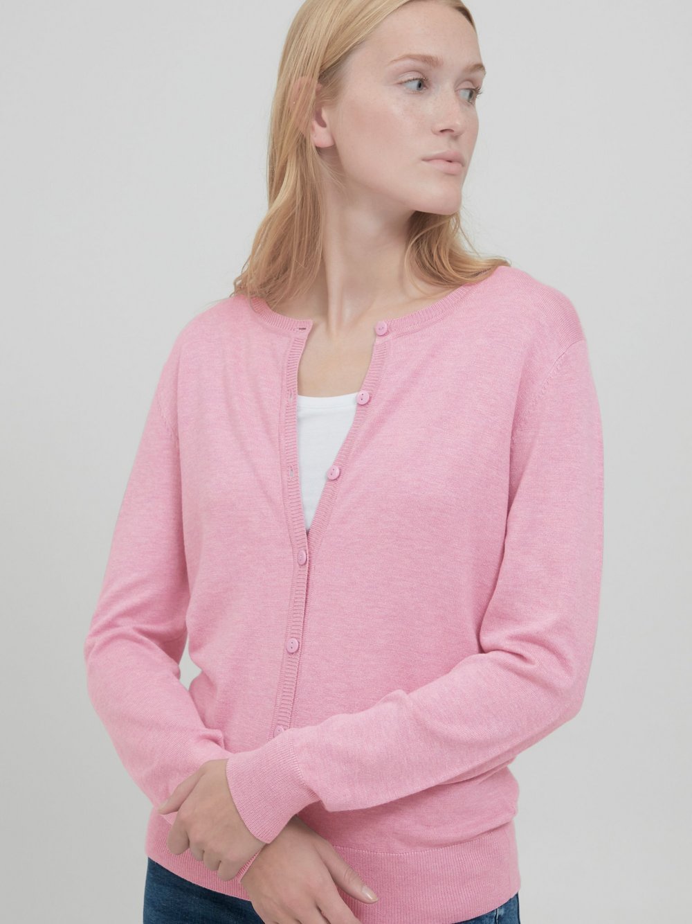 B.Young Strickjacke Damen Viskose rosa, M