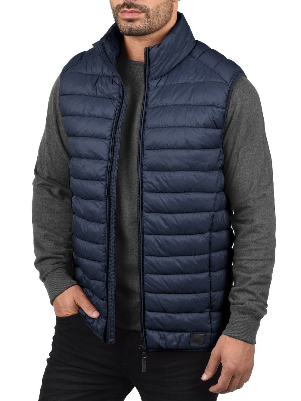Thumbnail - BLEND Steppweste Herren blau, L