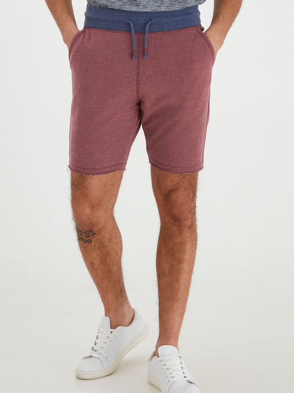 BLEND Sweatshorts Herren Baumwolle rot, XXL