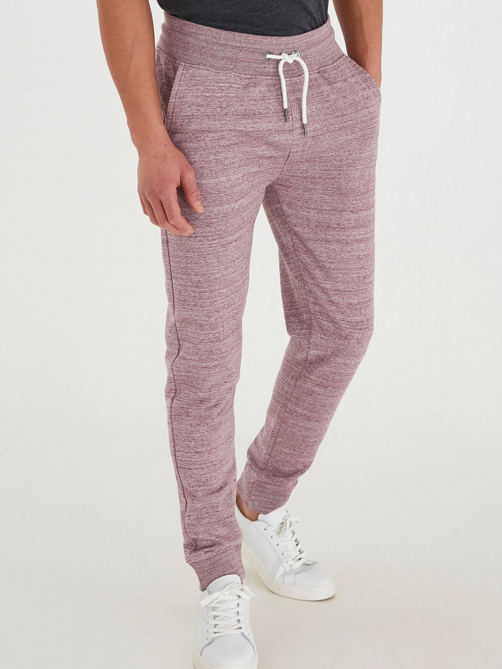BLEND Jogginghose Herren Baumwolle rot gemustert, XL