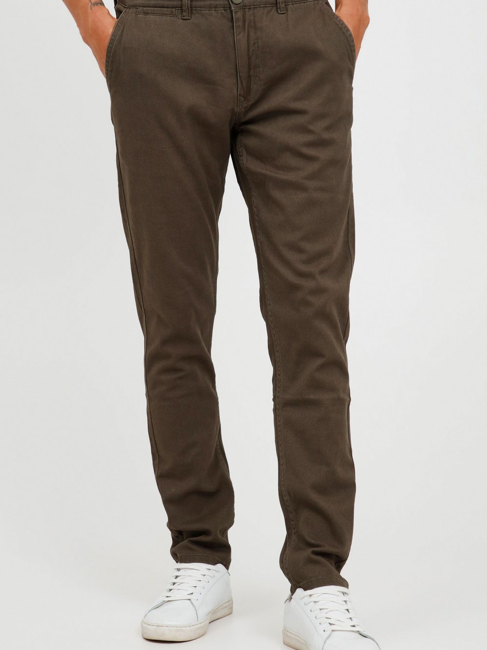 BLEND Chinohose Herren Baumwolle grün, 36-32