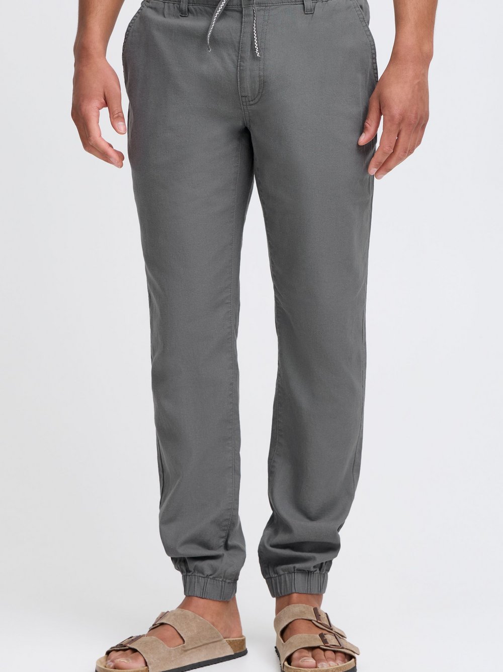 BLEND Stoffhose Herren Baumwolle grau, L