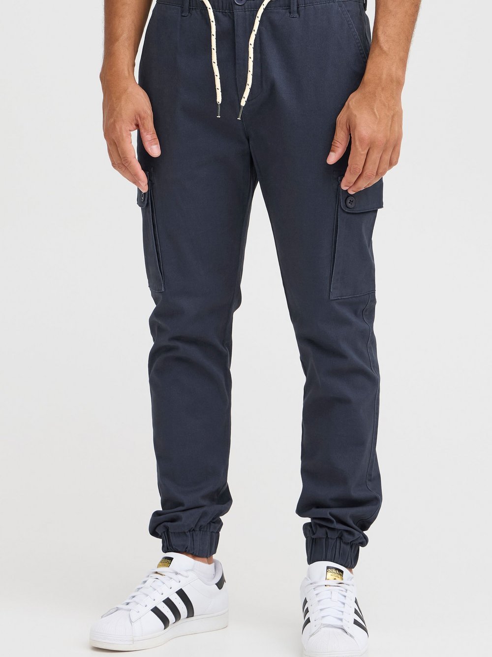 Thumbnail - BLEND Cargohose Herren Baumwolle blau, 34-34