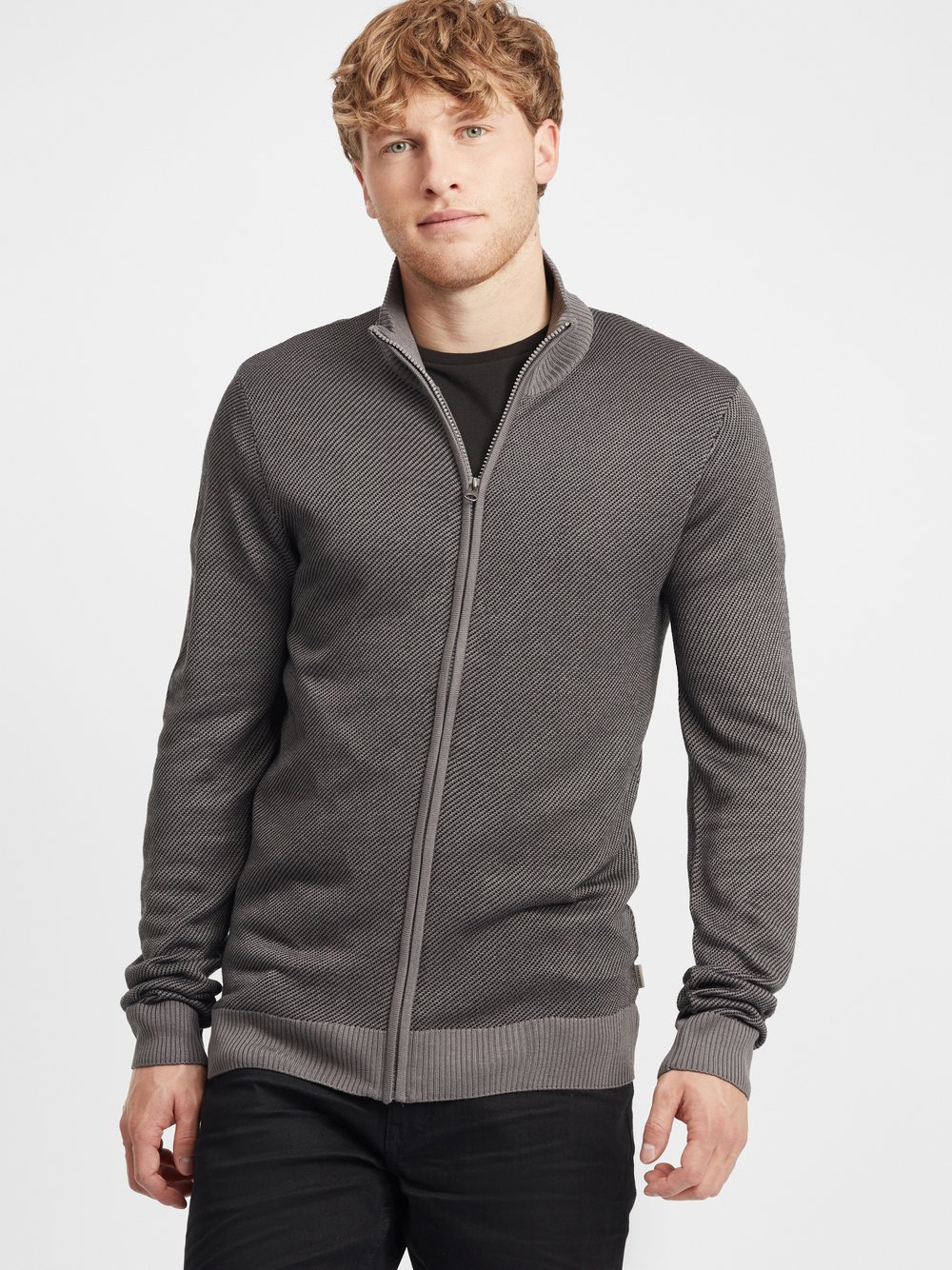 BLEND Cardigan Herren grau, XXL