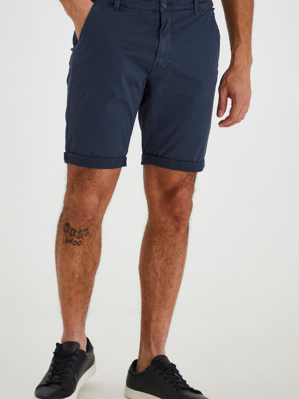 BLEND Chinoshorts Herren Baumwolle blau, XXL