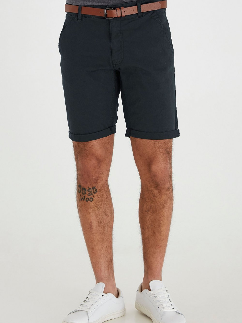 BLEND Chinoshorts Herren Baumwolle schwarz gemustert, M