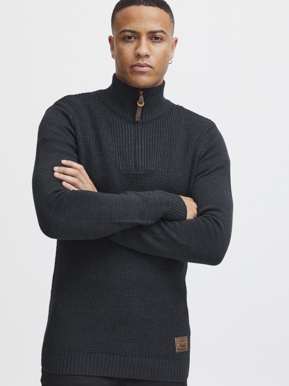 Solid Troyer Herren Baumwolle schwarz, XXXL
