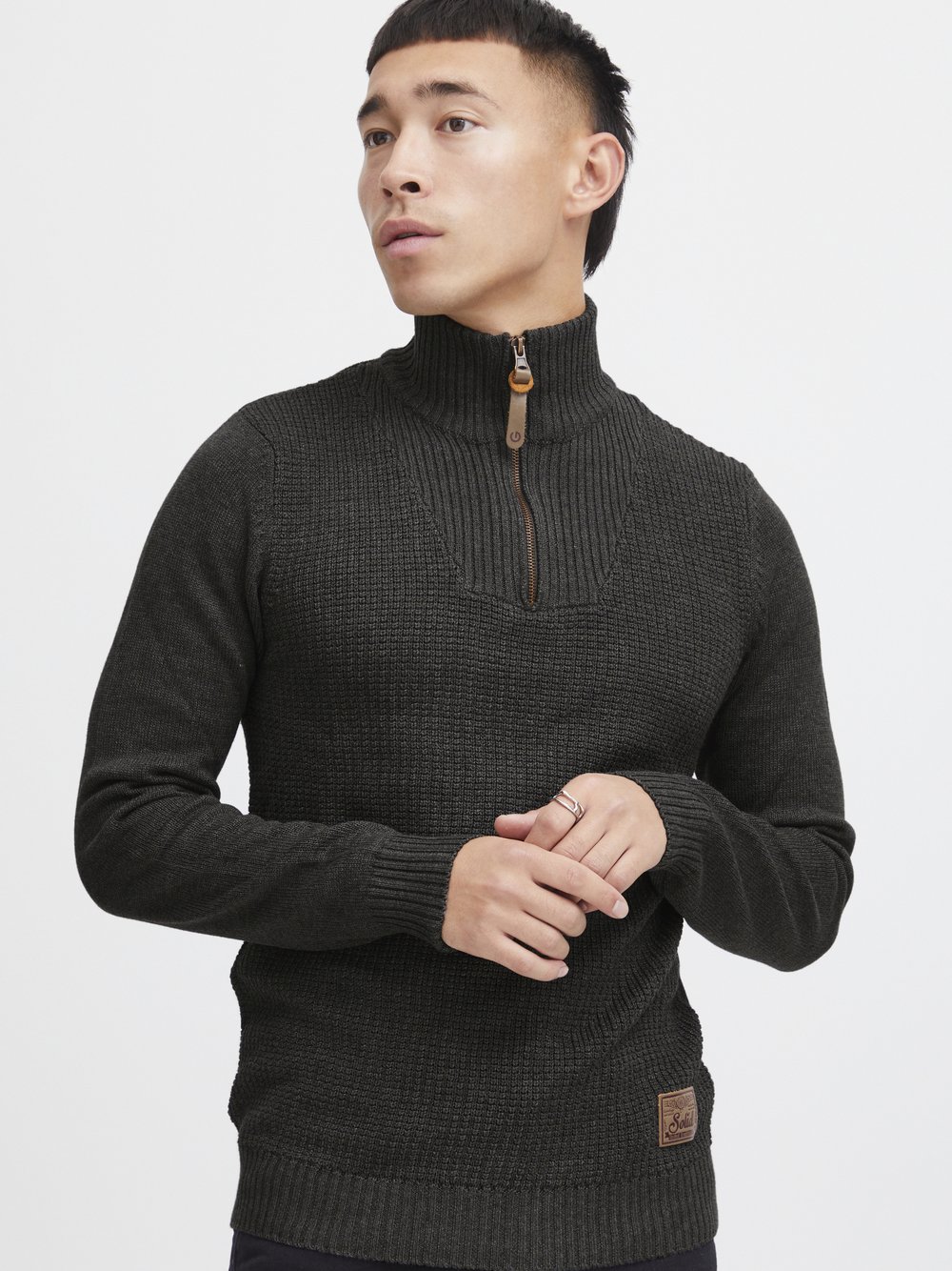 Solid Troyer Herren Baumwolle grau, XXXL