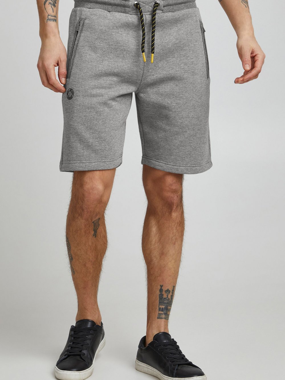 Thumbnail - Solid Sweatshorts Herren Baumwolle grau, L