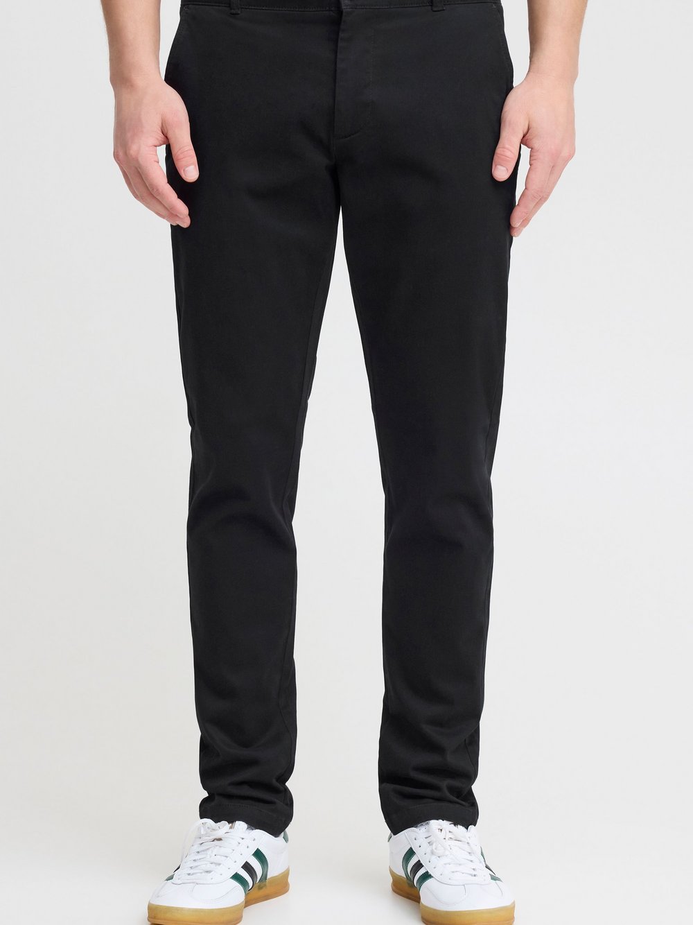 Thumbnail - Solid Chinohose Herren Baumwolle schwarz, 34-30