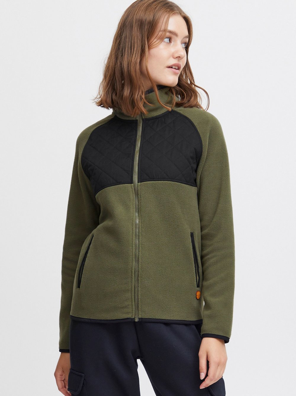 OXMO Fleecejacke Damen grün, XXL