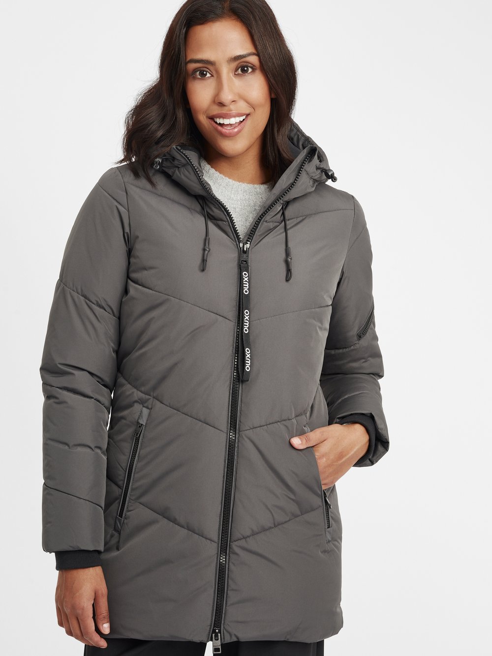 OXMO Steppjacke Damen grau, S