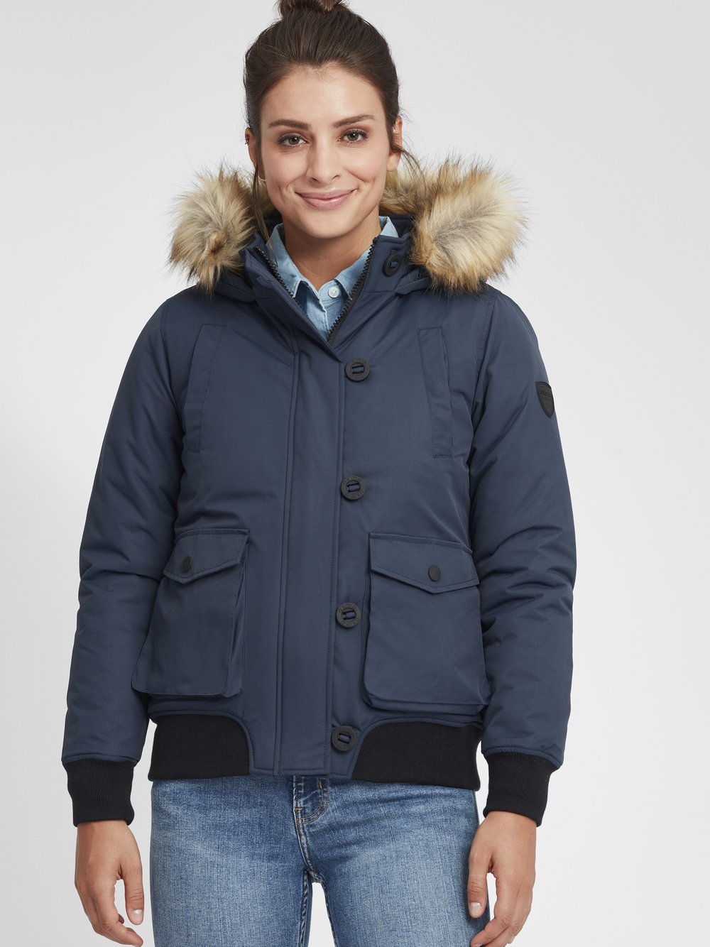 OXMO Winterjacke Damen blau, M