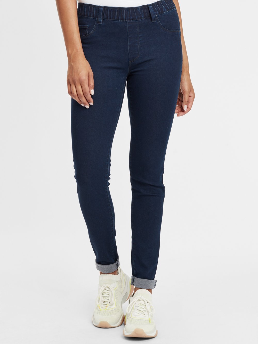 OXMO Jeansleggings Damen blau, 36-30