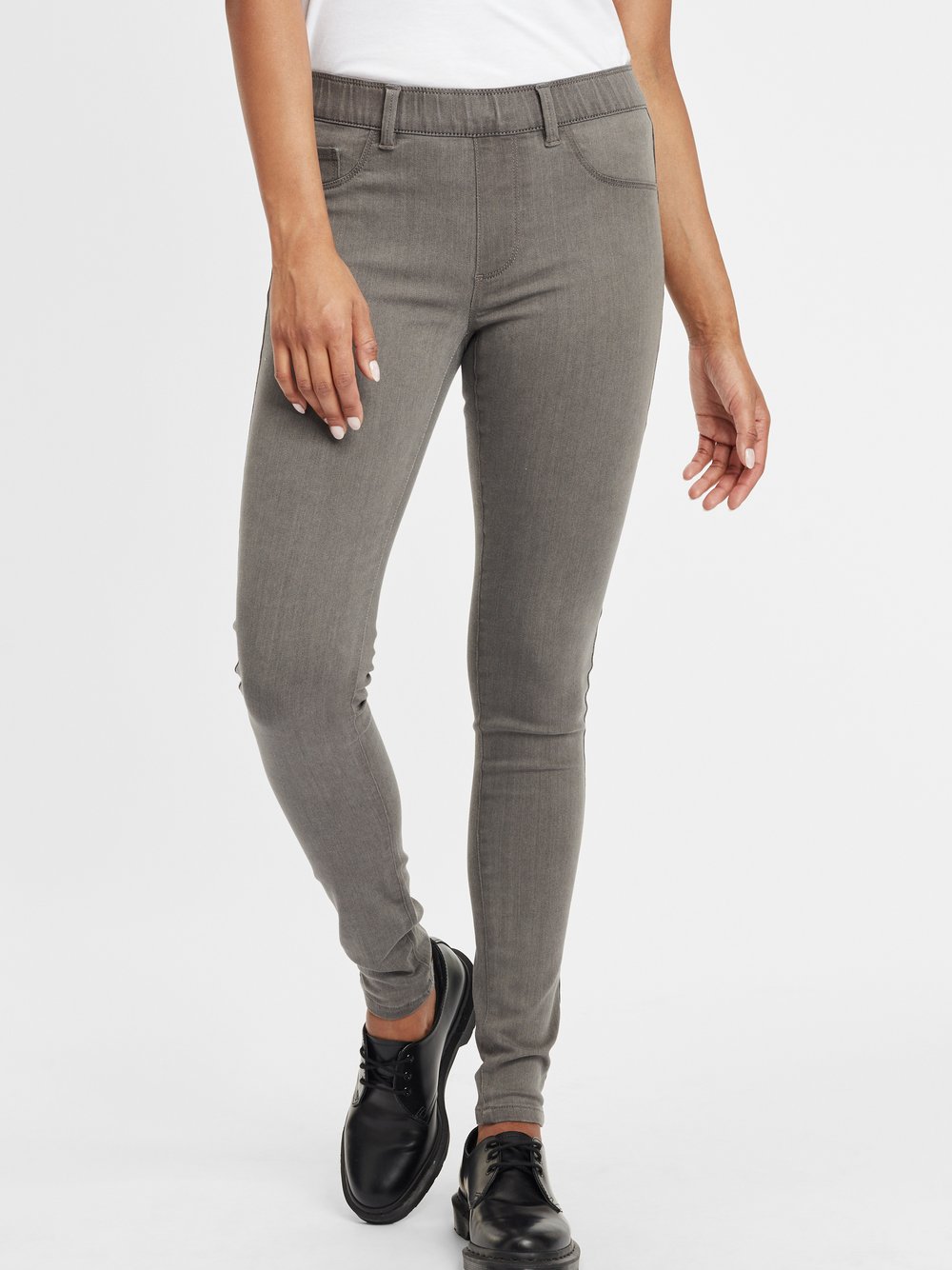 OXMO Jeansleggings Damen grau, 38-32