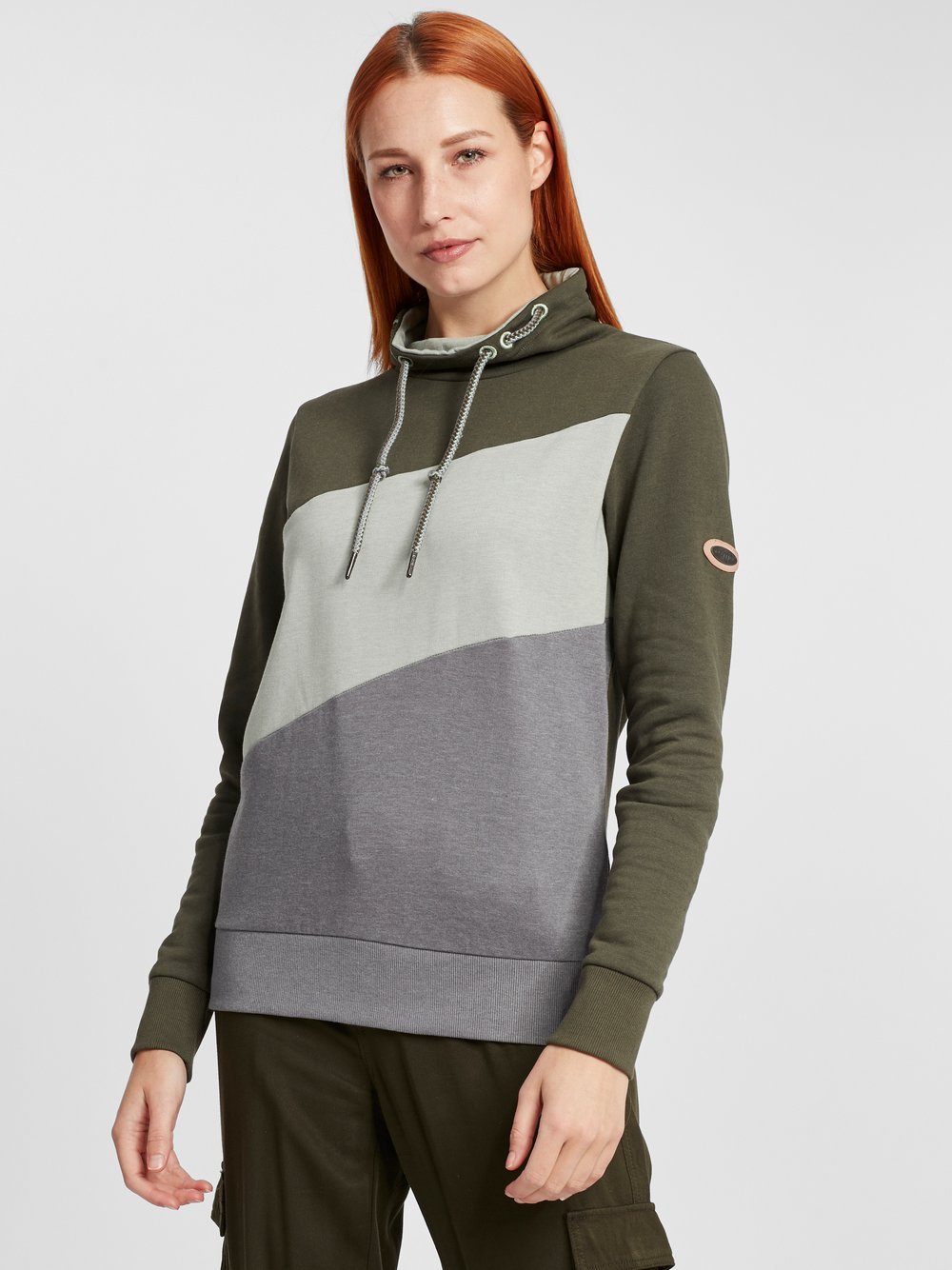 OXMO Hoodie Damen Baumwolle grün, XS