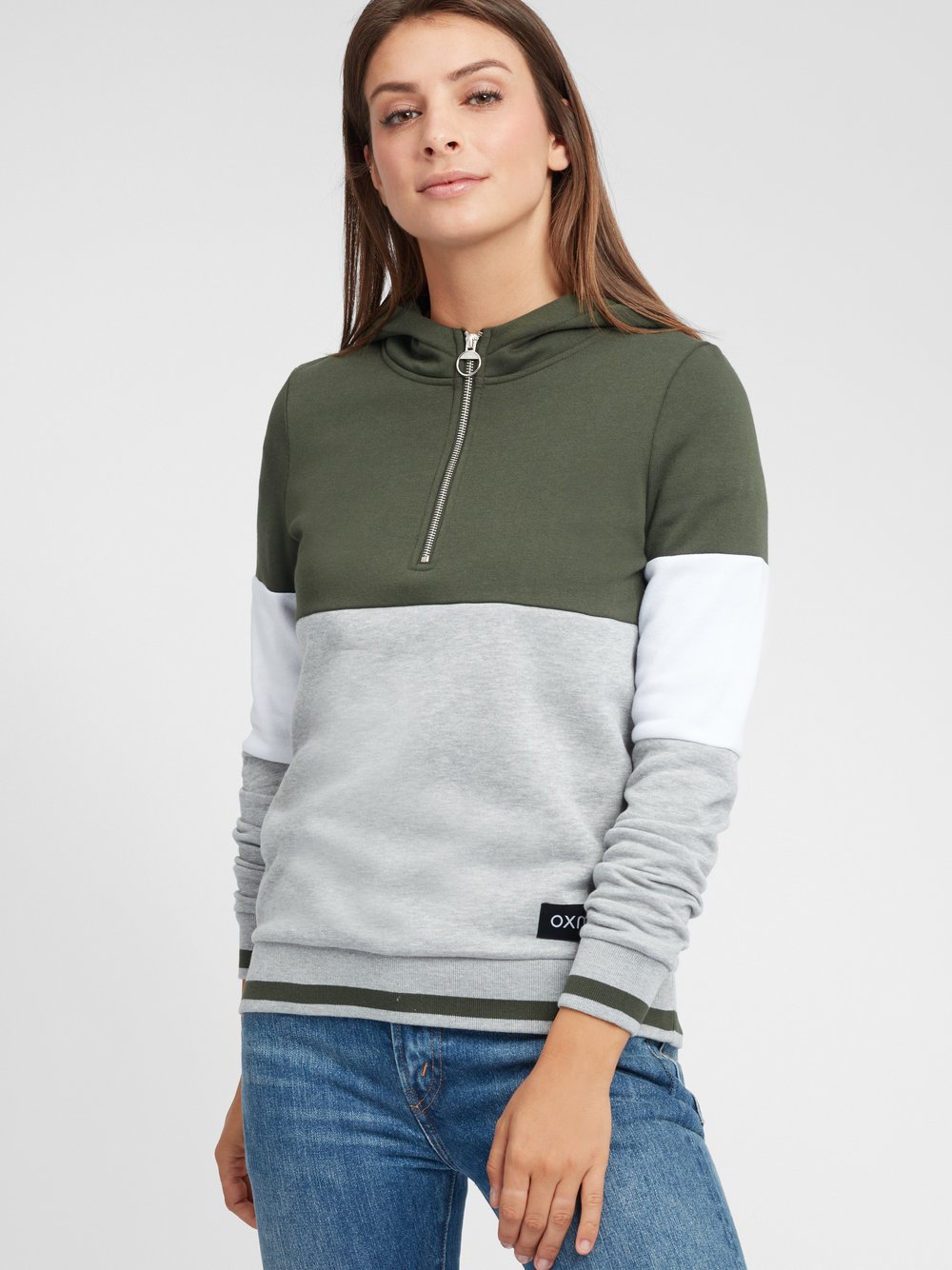 OXMO Hoodie Damen grün, XS