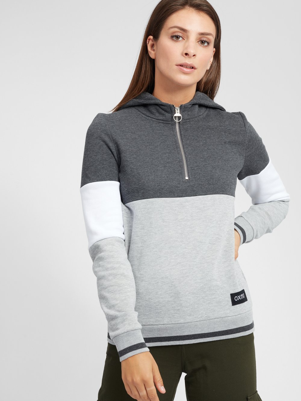 OXMO Hoodie Damen grau, XXL