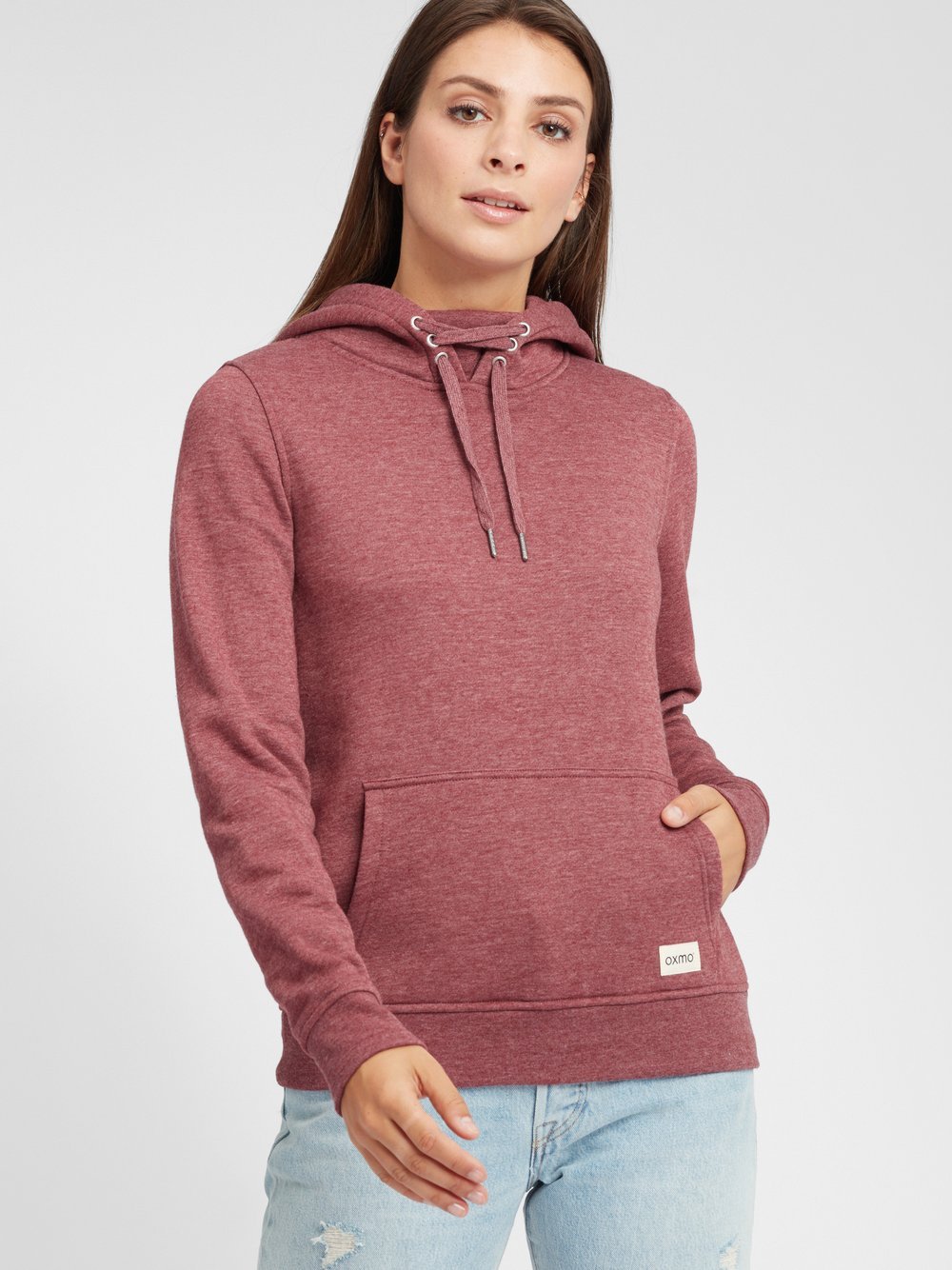 OXMO Kapuzenpullover Damen rot, XS