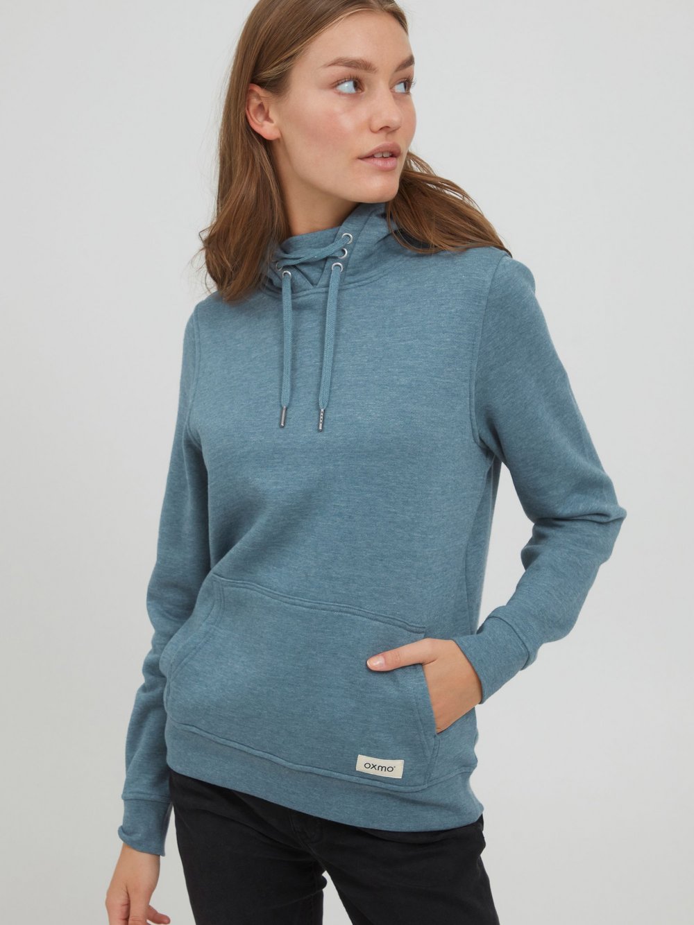 OXMO Kapuzenpullover Damen blau, M