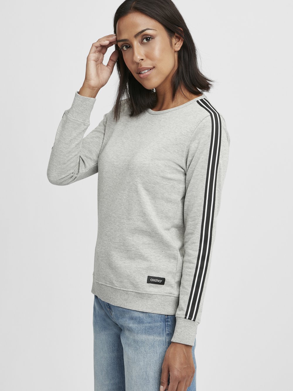 OXMO Sweatshirt Damen grau, S