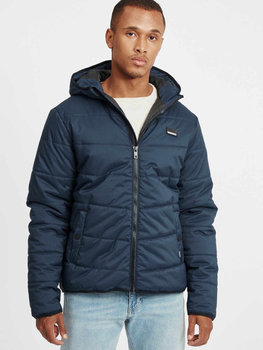 Thumbnail - Solid Steppjacke Herren blau, XXL