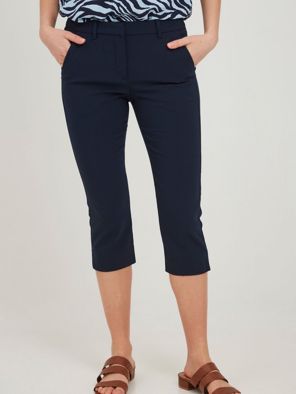 Thumbnail - fransa Stoffhose Damen blau, 46