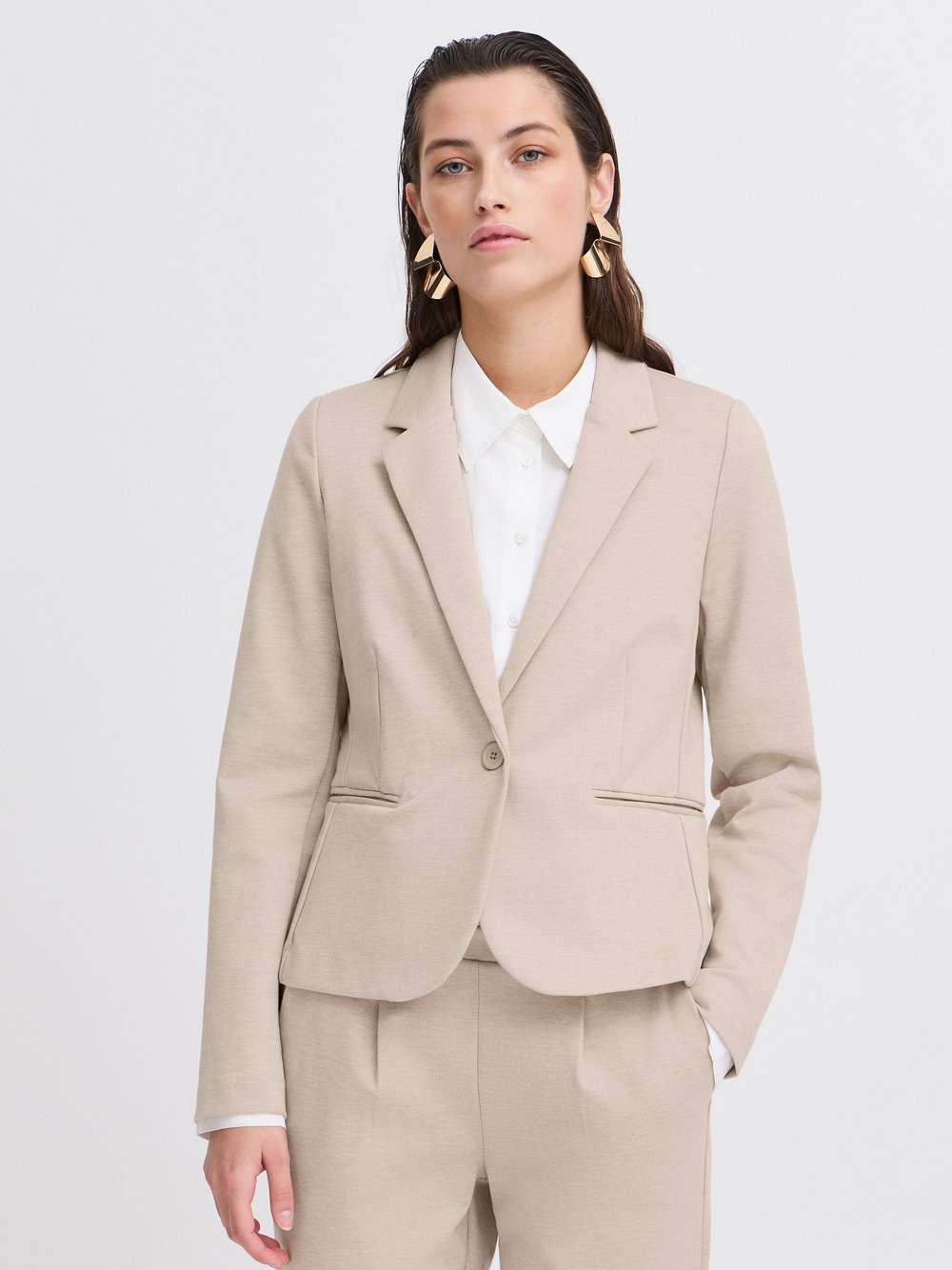 B.Young Sweatblazer Damen beige, 34