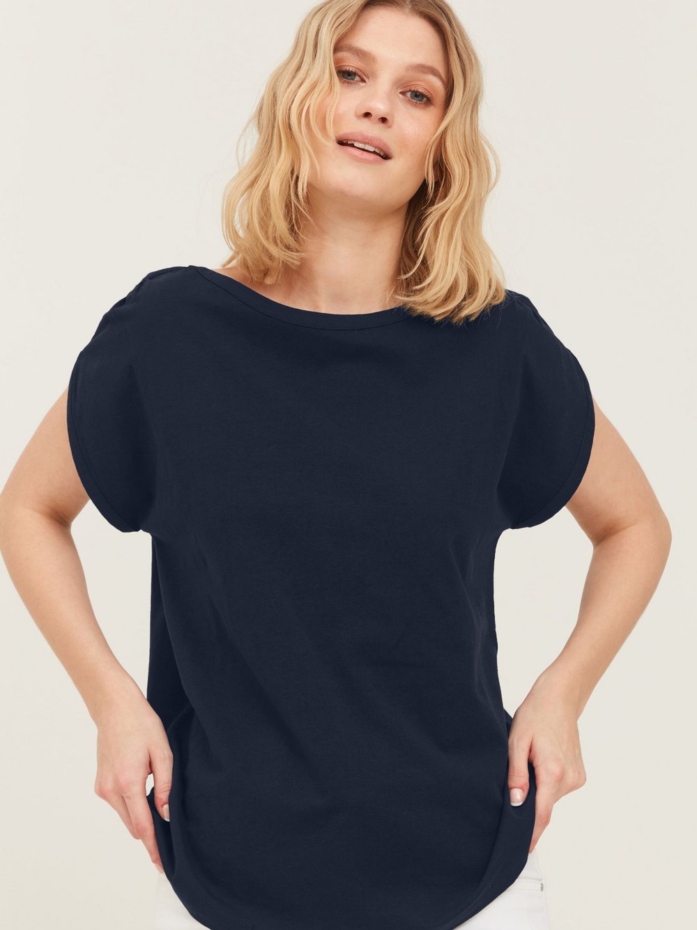 B.Young T-Shirt Damen Baumwolle blau, XS