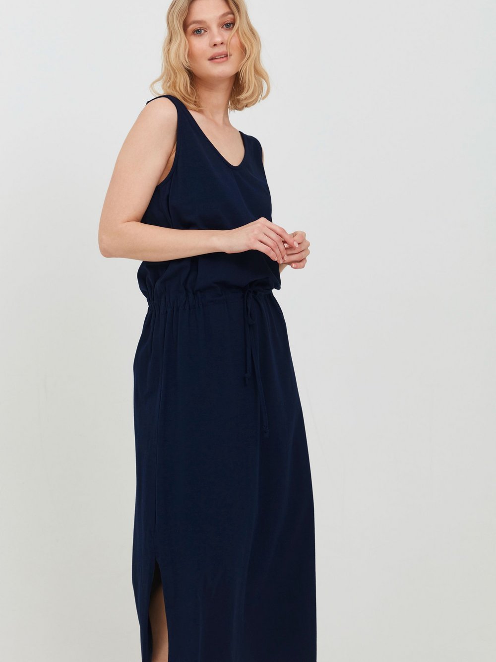 B.Young Sommerkleid Damen Baumwolle blau, XS