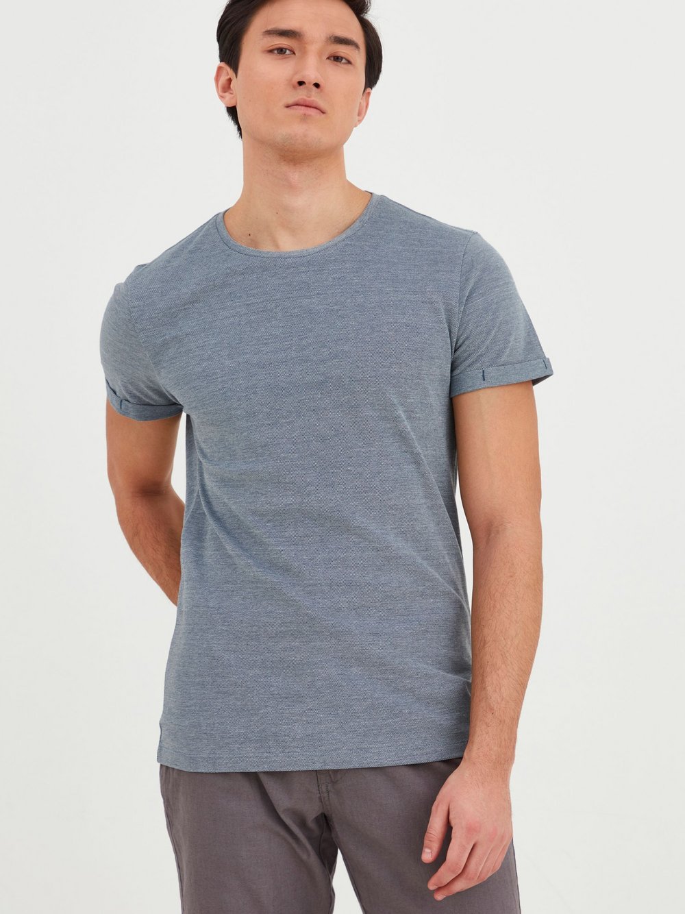 Thumbnail - BLEND T-Shirt Herren Baumwolle blau, XXL
