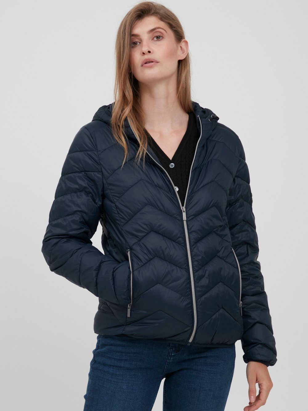 fransa Steppjacke Damen blau, XS