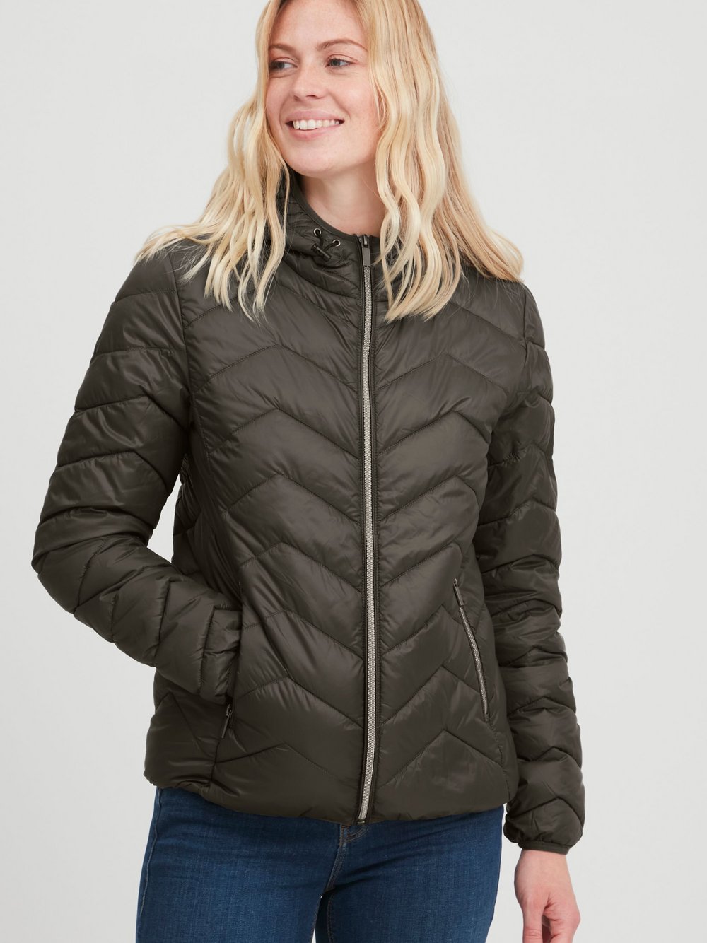 fransa Steppjacke Damen grün, S