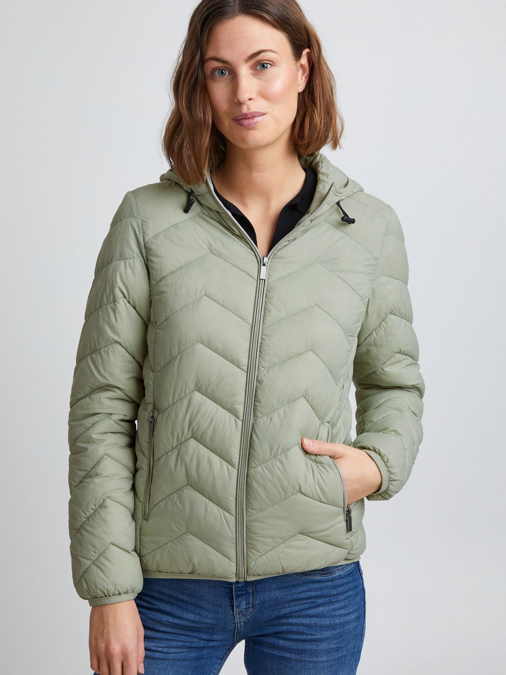 fransa Steppjacke Damen grün, M