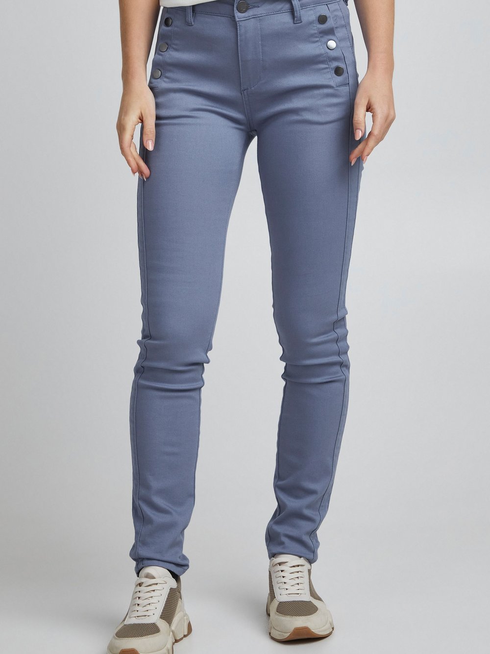 fransa Röhrenhose Damen blau, 40