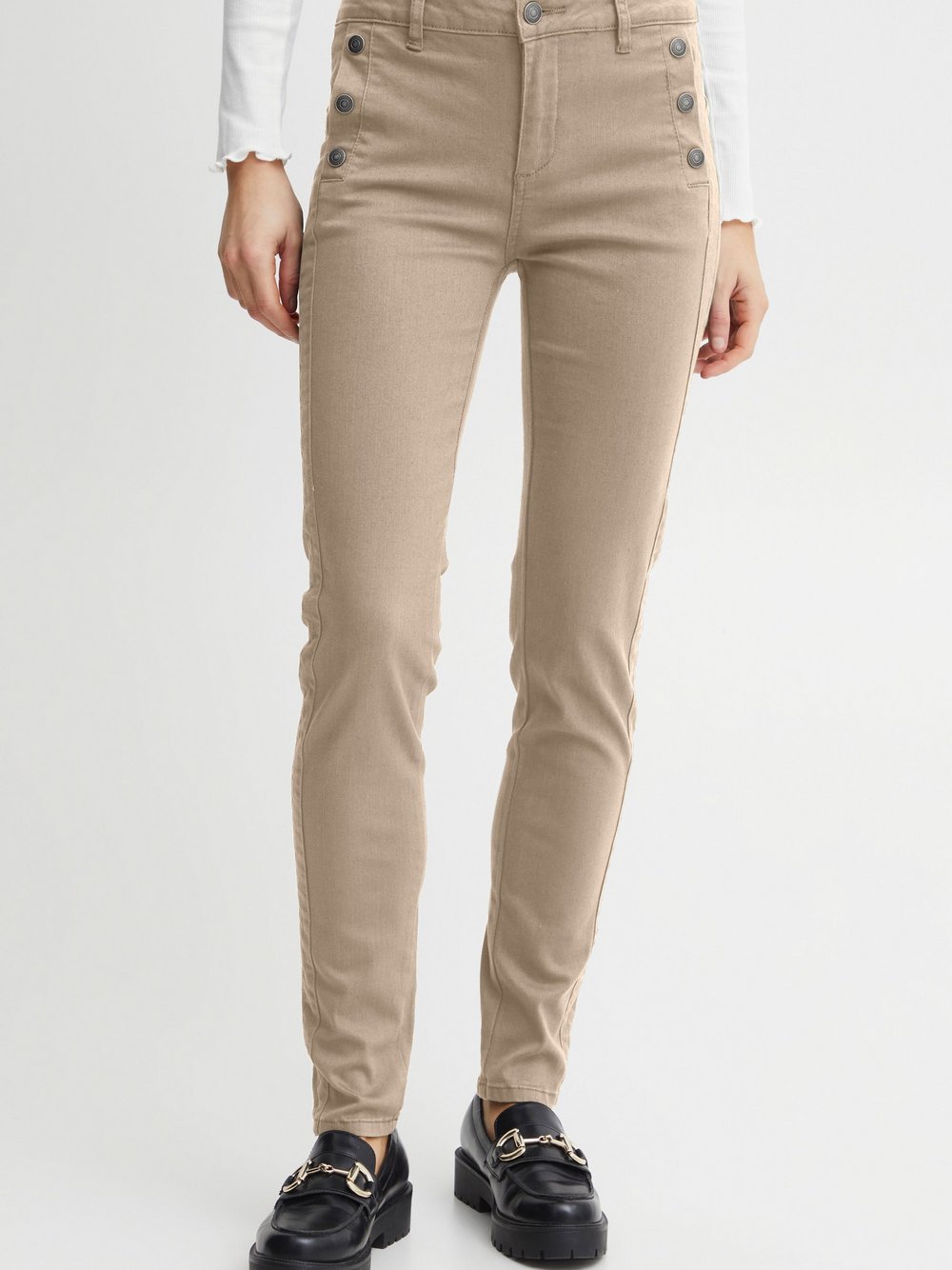 fransa Röhrenhose Damen beige, 36