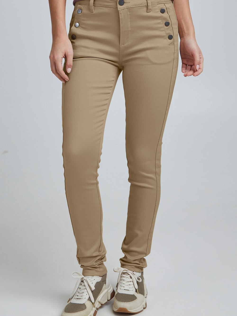 fransa Röhrenhose Damen beige, 44