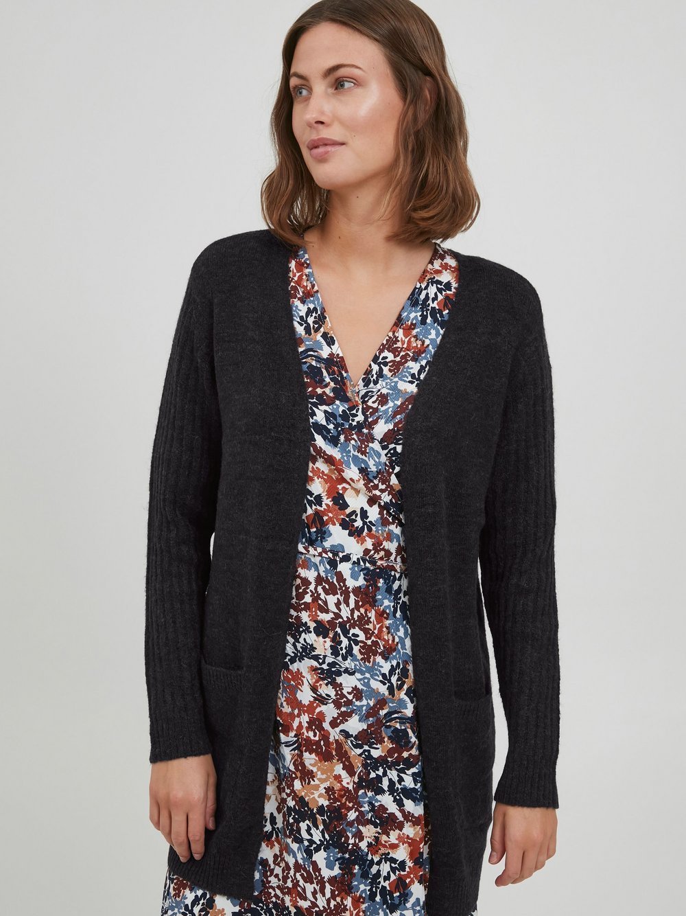 fransa Cardigan Damen schwarz, M