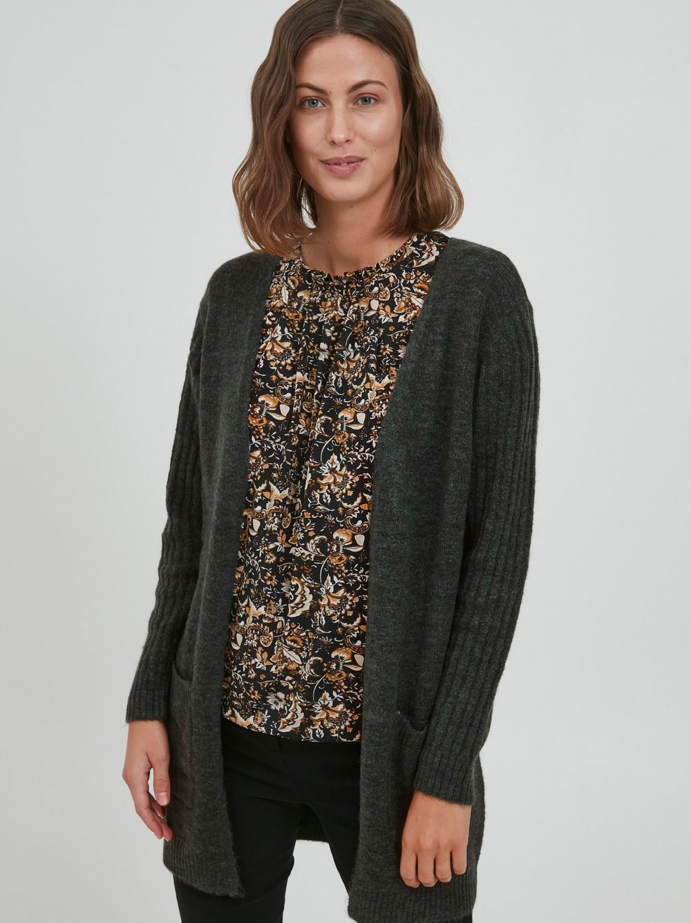 fransa Cardigan Damen grün, M