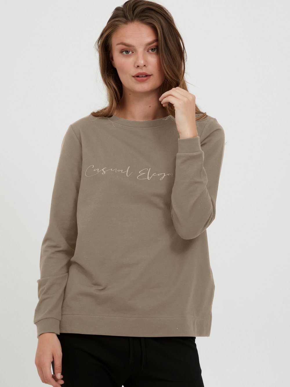 fransa Sweatshirt Damen beige, XS