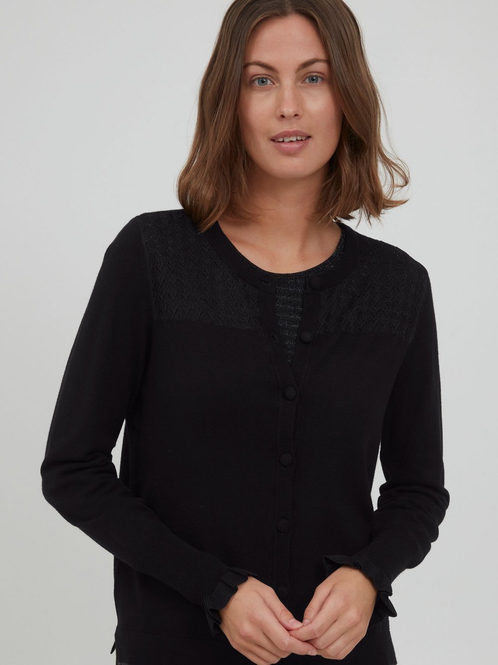 fransa Cardigan Damen schwarz, M