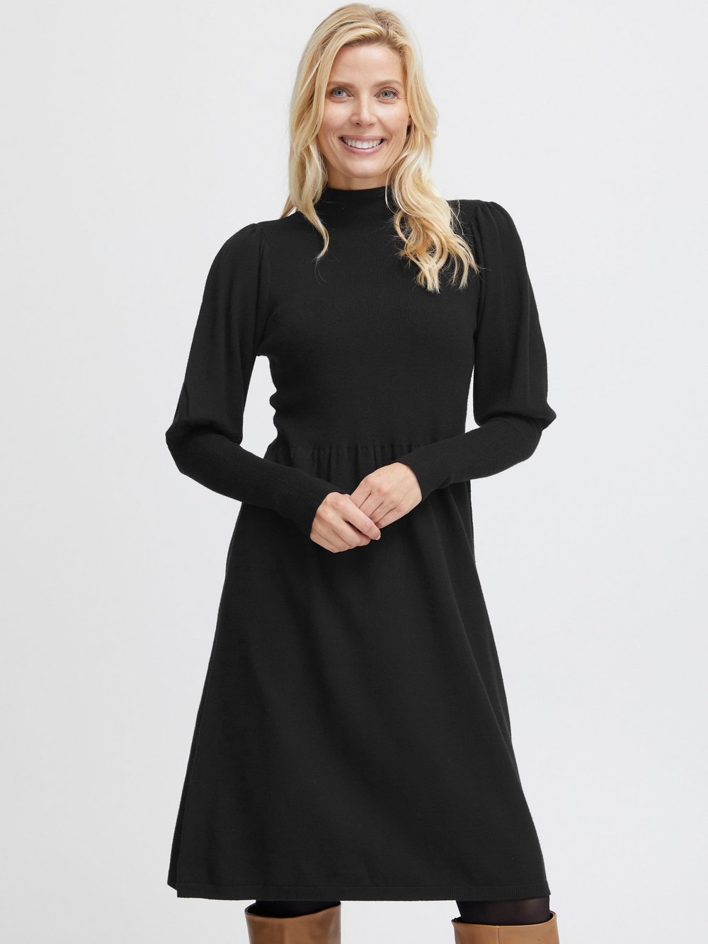 fransa Strickkleid Damen grün, M