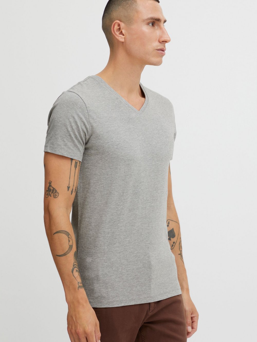 Thumbnail - CASUAL FRIDAY T-Shirt Herren Baumwolle grau, XL