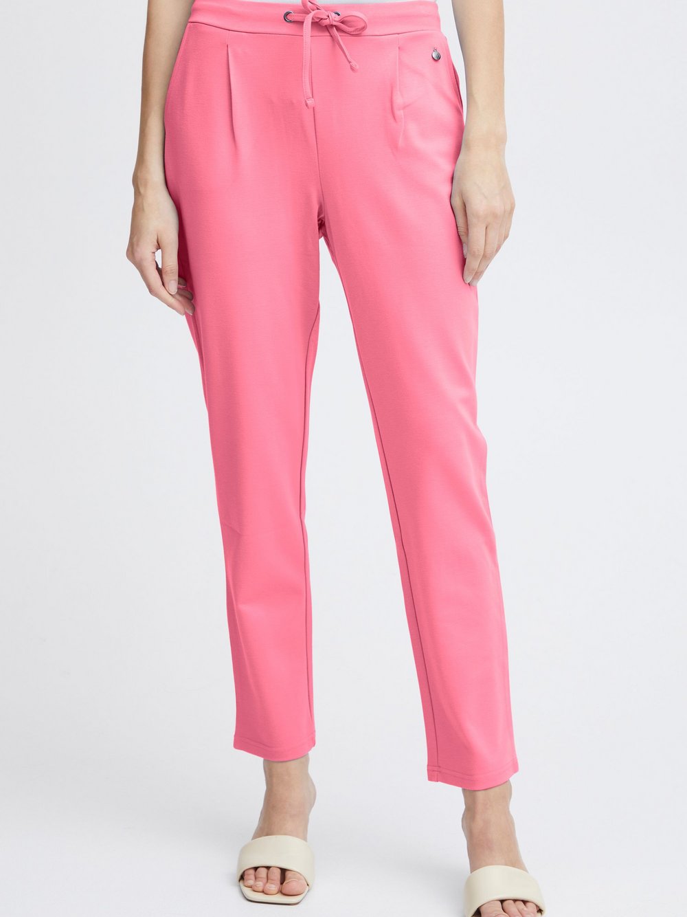 fransa Stoffhose Damen Viskose pink, XXL