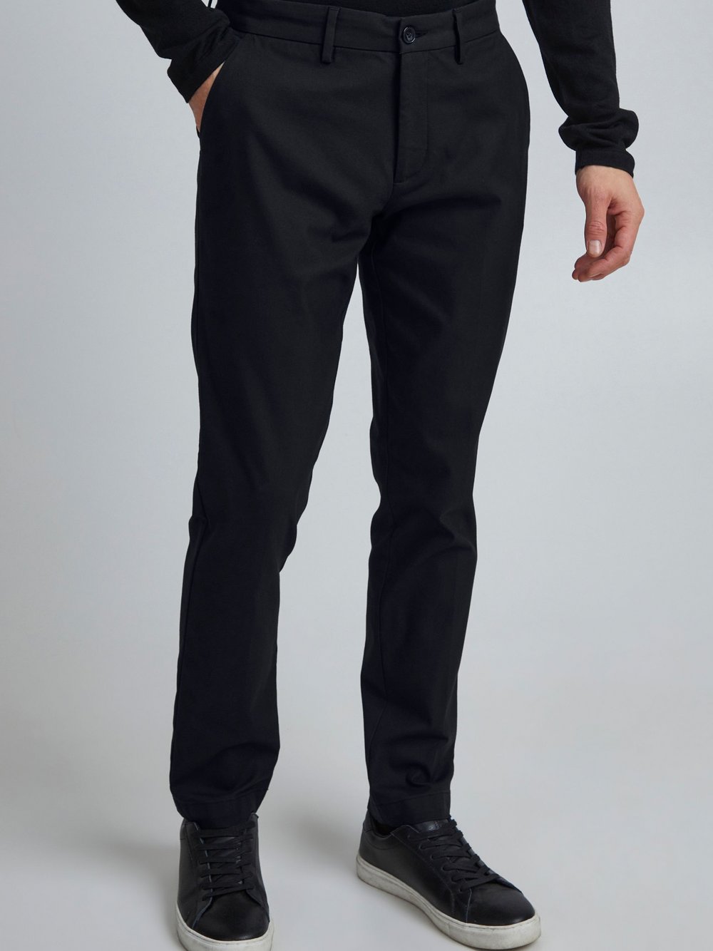 CASUAL FRIDAY Stoffhose Herren Baumwolle schwarz, 28-30