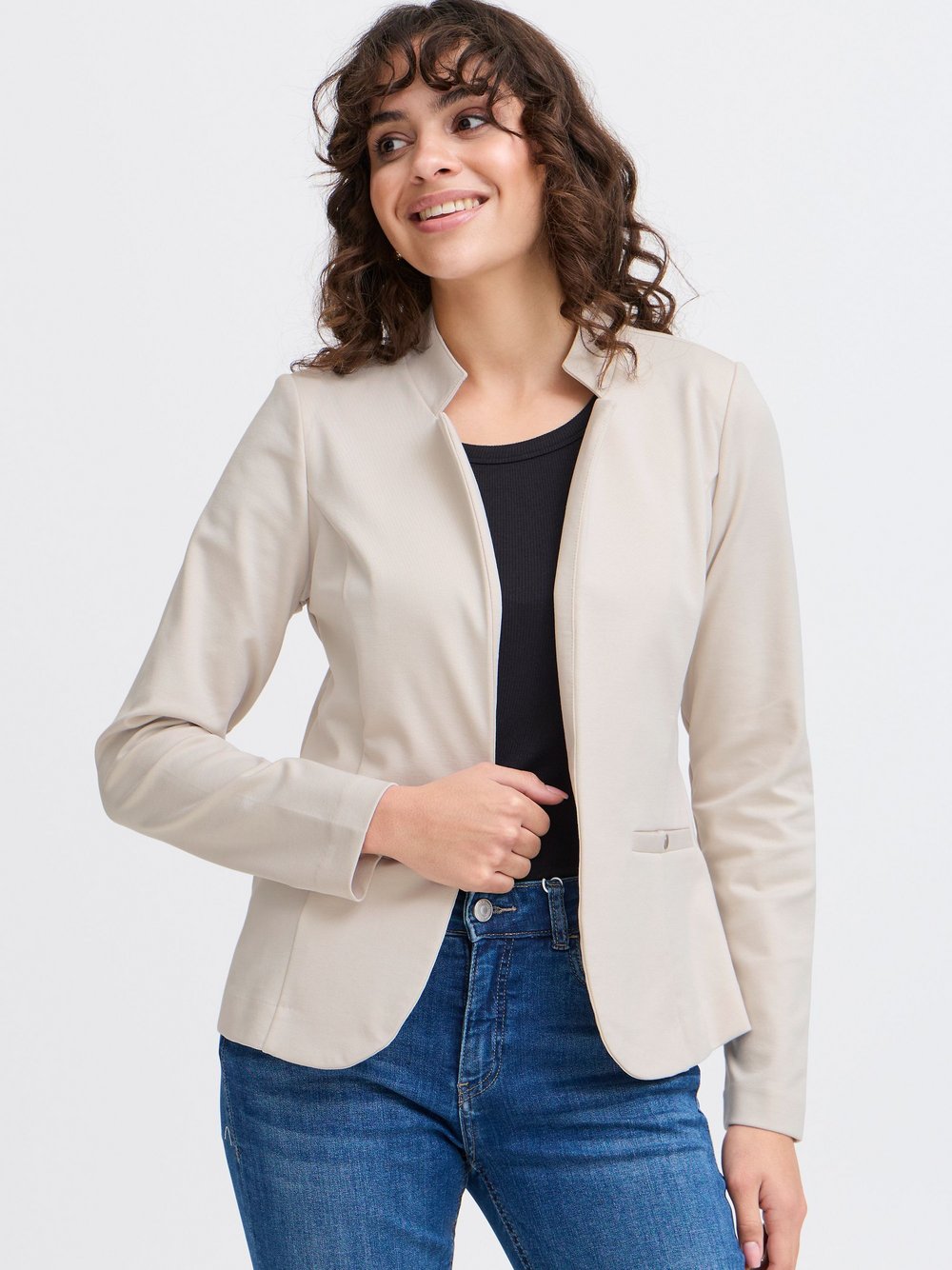 fransa Kurzjacke Damen beige, L