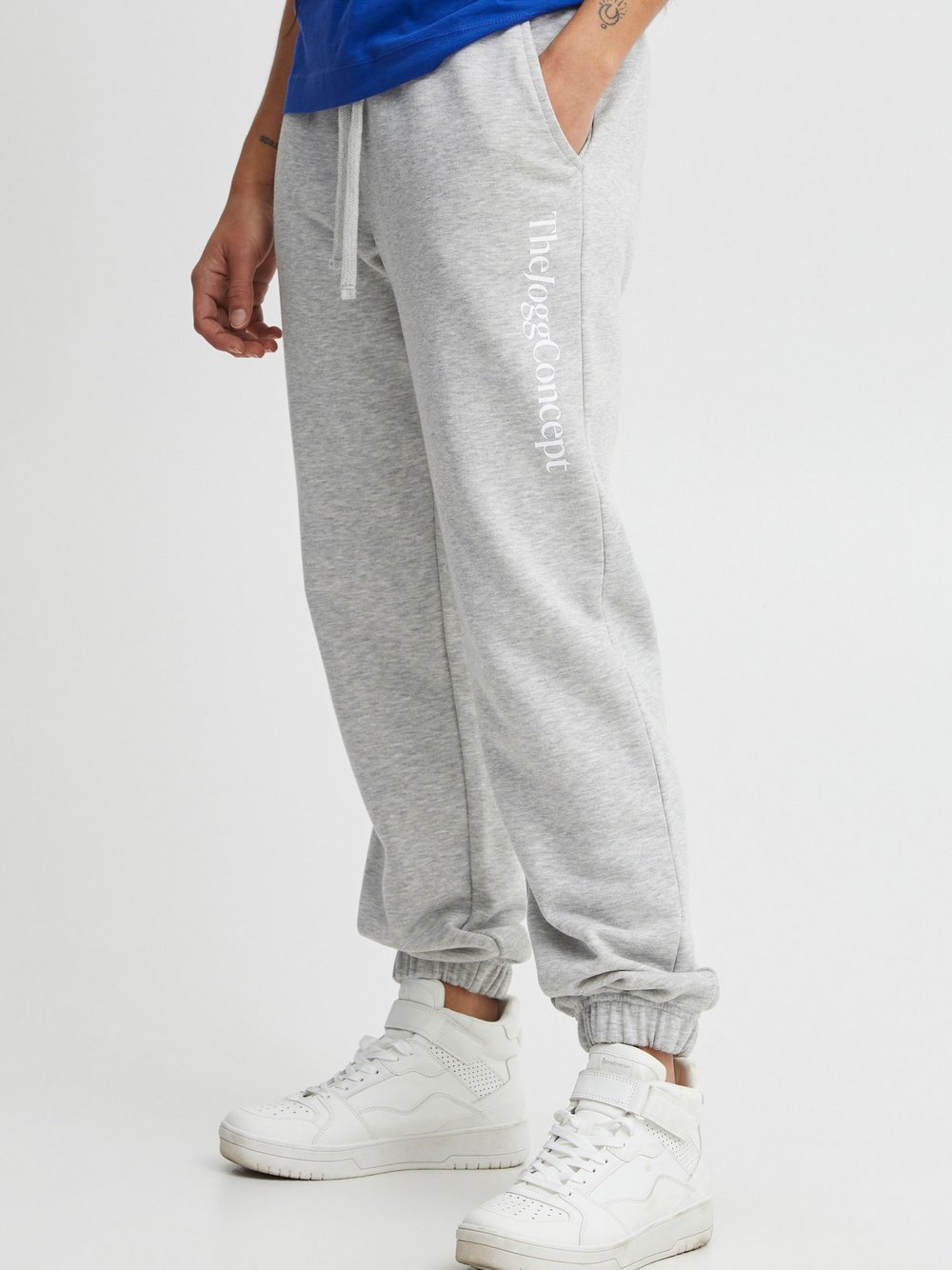 TheJoggConcept. Sweathose Damen Baumwolle grau, XL